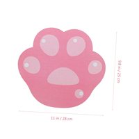 Tapis de souris de jeu en forme de patte de chat de dessin animé, antidérapant, imperméable, en caoutchouc écologique, pour ordinateur portable, couleur rose, en stock
