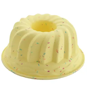 Dễ dàng để làm sạch Silicone rãnh bánh nướng chảo bundt bánh khuôn