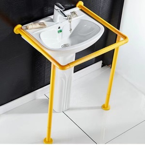Barra de Apoyo para Lavabo Ji Tu, de Plástico y Acero Inoxidable, Antideslizante, para Personas Mayores y con Discapacidad, Soporte de Seguridad para Baño - Product Image 1