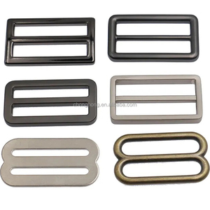 Ajustable 8 formas Tri Glide Hebilla Deslizante Clip deslizante Gancho de metal de tamaño personalizado Acero inoxidable/Aleación de metal de zinc Hebilla de equipaje - Product Image 1