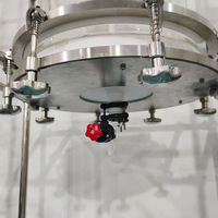 Reactor de vidrio encamisado de 100L 150L con filtro para procesos de cristalización y reacciones químicas