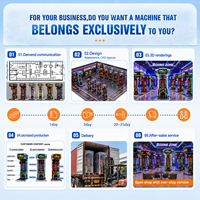 Joy2fun Machine de boxe vidéo en promotion, jeu d'arcade de boxe avec fonctions de frappe et de coup de pied, machine de jeu sportive d'amusement