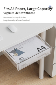 Organizzatore <span class=keywords><strong>Sottoscrivania</strong></span> Senza Foratura, Grande Capacità, Contenitore Nascosto per Scrivania Ufficio, Studio e Postazione di Lavoro - Fornitura all'Ingrosso - Product Image 2