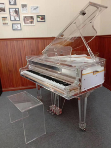 <span class=keywords><strong>Sgabello</strong></span> per <span class=keywords><strong>Pianoforte</strong></span> Completamente Trasparente in Acrilico Middleford per <span class=keywords><strong>Pianoforte</strong></span> a Coda in Cristallo - Product Image 4