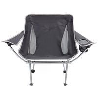 Chaise de camping pliable à prix abordable, design moderne, pour pique-nique en extérieur, chaise demi-lune avec porte-gobelet
