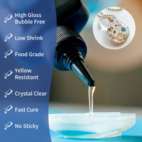 Résine époxy UV améliorée, résine de durcissement UV transparente comme du cristal pour la décoration artisanale DIY, le moulage, le revêtement et la construction