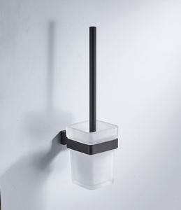 Juego de accesorios de baño de acero inoxidable 304, <span class=keywords><strong>toallero</strong></span> <span class=keywords><strong>negro</strong></span> con cepillo de baño y soporte de jabón para hoteles - Product Image 6