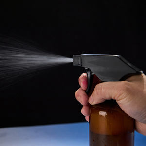 Pulvérisateur à gâchette professionnel en plastique noir mat pour bouteille d'eau, brume fine chimique, tailles 24/410, 28/400, 28/410, idéal pour le jardin - Product Image 2