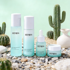 Kit de Soins Éclaircissants au <span class=keywords><strong>Cactus</strong></span> 4 pièces : Tonique, Essence, Lait et Crème pour une Peau Éclatante - Product Image 2