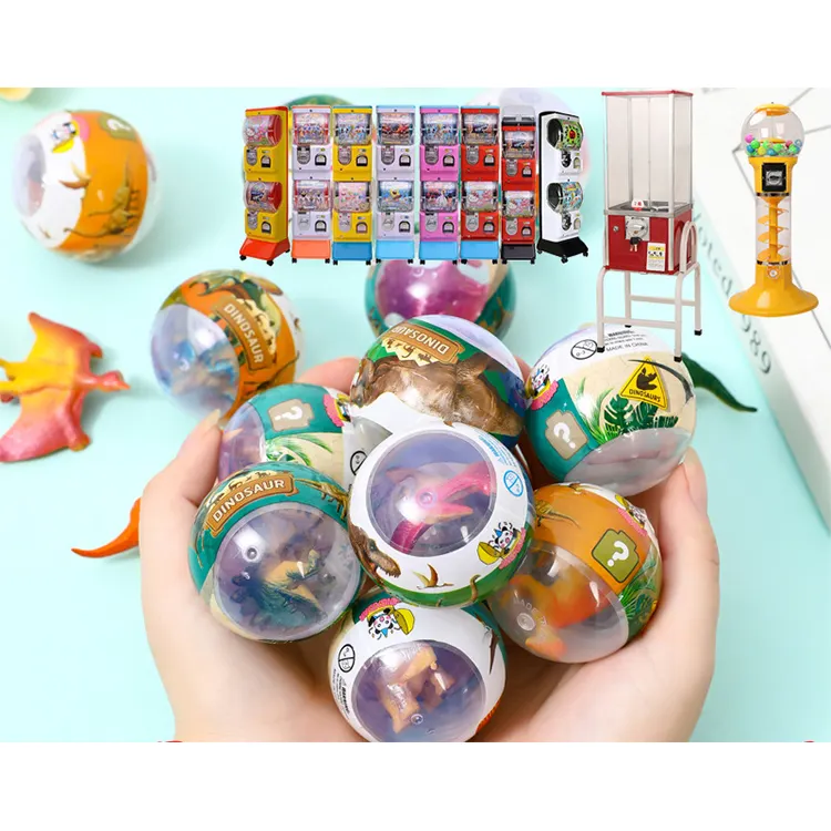 لعبة بيضة ملتوية 50 مم لعبة كرة بيضة الديناصور الملتوية لعبة لعبة آلة