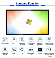 55 pouces 55 pouces tout en un ordinateur Pc écran tactile Tv écran IR infrarouge écran tactile 55 pouces