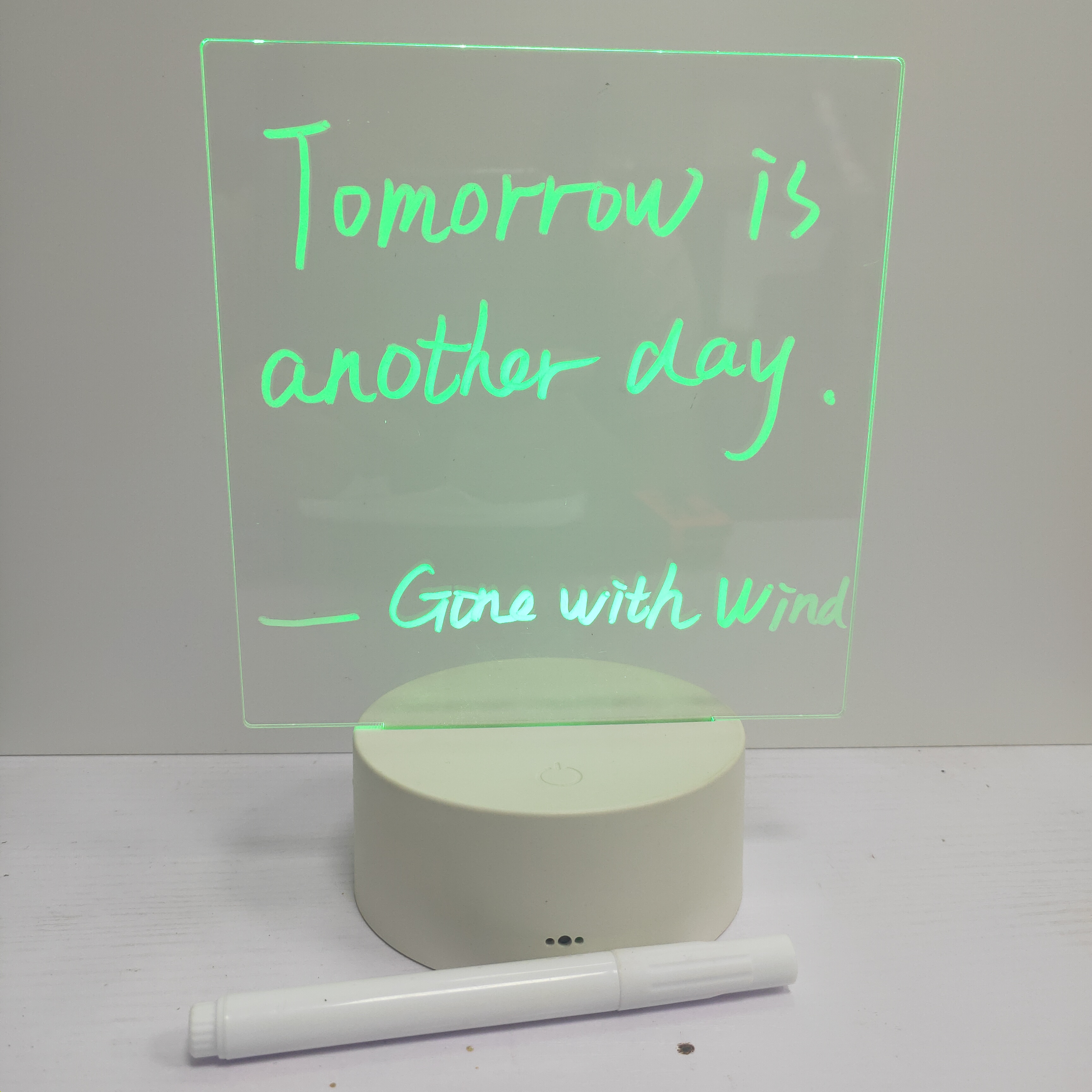 acrylic lamp 7 color writable board rgb