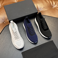 Sneakers de luxe en tricot style Old Money, chaussures de créateur ultra légères, plateforme décontractée