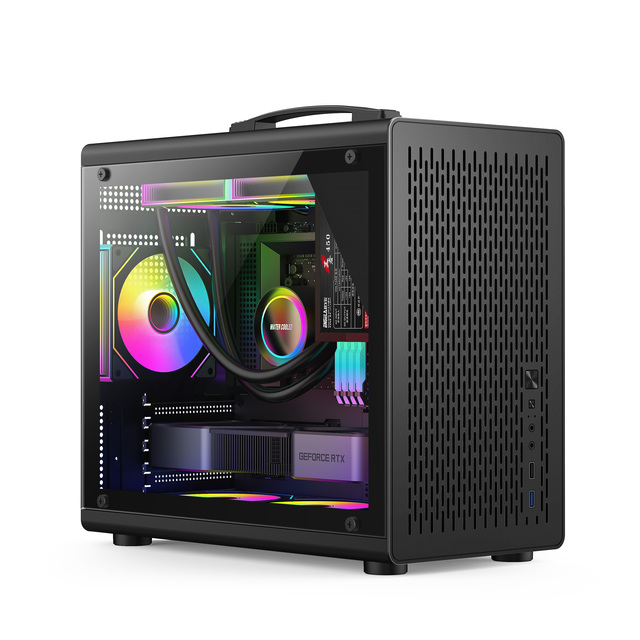 OEM Gaming PC Chassis ATX Full Tower with Tempered Glass Side Panel Triple Cooling Ports Steel & Aluminum Alloy Construction