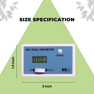 Moniteur <span class=keywords><strong>TDS</strong></span> double en ligne numérique HM Digital DM-1 de Labo Instrument pour l'eau du robinet et l'eau pure, moniteur <span class=keywords><strong>TDS</strong></span> unique pour les pièces de filtre à eau - Product Image 3