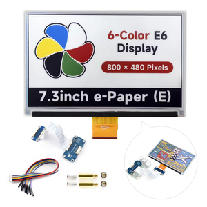 7.3 pouces E-Paper (E) 6 couleurs E-Paper Display E-Ink Display Low Power 800x480 pour Raspberry Pi Jetson Nano <span class=keywords><strong>Arduino</strong></span> STM32 - Product Image 2