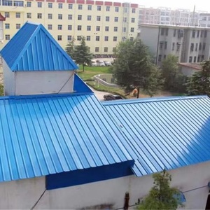 Roof <b>Sheet</b> Metal <b>Tile</b> Roll Forming Machine with Film Laminating Motor & PLC Control High Productivity - Product Image 5