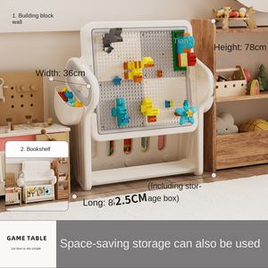 Nouveau jouet pour enfants 2025, tableau à dessin, <span class=keywords><strong>jeu</strong></span> de puzzle, 4-6 ans, blocs de construction en plastique assemblés, gros grains, table - Product Image 4