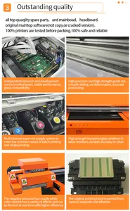 9060UVプリンターカスタムロゴメタルアルミプレートアクリルプレートトロフィージュエリー包装箱プラスチックデジタルカラー印刷機