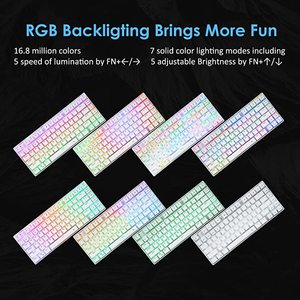Z88 Keys Backlit Rgb <b>Usb</b> Type-c Wired Mechanical Gaming <b>Keyboard</b> with Compact Space Saving Design and Hot-swap Features Z-88 - Product Image 3