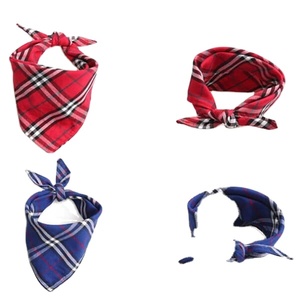 Hot Sale Good Quality Washable <b>Adjustable</b> Sublimation Printed Solid Color <b>Square</b> Customized Scarf Dog Bandana - Product Image 1