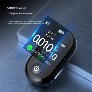 USB có thể sạc lại xách tay breathalyzer phát hiện rượu tiêu thụ Chức năng bộ nhớ cho trước đó uống cho say rượu lái xe - Product Image 5