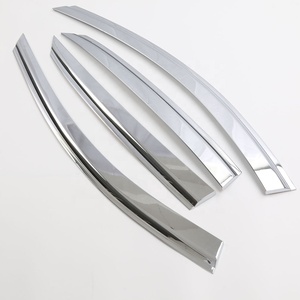 Accesorios Exteriores, Parasoles Laterales para Ventanas, Visera para Lluvia, Visera para Puerta, Cromado Negro para 2019 3 Hatchback - Product Image 6