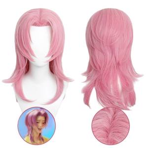 Skpop avcı kız grubu Mira Cosplay peruk Zoe Rumi gerçekçi kafa derisi Anime peruk - Product Image 5