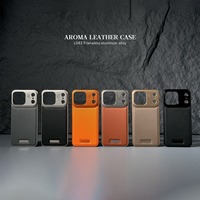 Étui JOYPORODO L043 pour iPhone 17 Pro Max, coque magnétique personnalisée en alliage d'aluminium, compatible avec les modèles 17, 16, 15, 14, 13 Pro Max