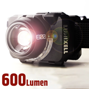 Linterna Frontal LED Híbrida de 600LM, Recargable por USB-C/Baterías AAAx3, 5 Modos, Luz Roja, IP65, para Construcción, Minería y Camping - Product Image 1