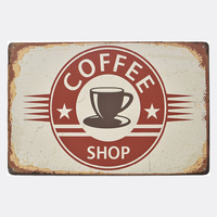 Have A Coffee-decoración personalizada para pared, artesanías, impresión antigua, placa retro, salón, póster de metal Vintage, logotipos, letreros de estaño para la venta