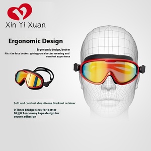 Gafas de Natación Nuevas, Económicas, al por Mayor, de Alta Calidad, con Lentes HD de Gran Tamaño, Antivaho, Impermeables, de Silicona, con Protección UV, para Hombres y Mujeres - Product Image 2
