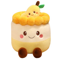 Peluche personnalisée en forme de gâteau au chocolat, mangue, bleuet et fraise, jouet en peluche pour enfants, cadeau pour enfants