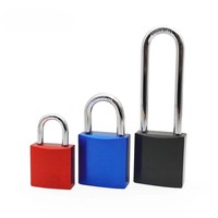 QVAND 38mm en aluminium et acier inoxydable manille Oem rouge cadenas de sécurité avec clé principale