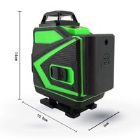 Niveau laser rotatif à 360 degrés Green Beam pour travaux lourds sur les chantiers de construction, nivellement des sols et installation de plafonds