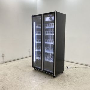 Refrigerador Comercial de Lujo con Puertas de Vidrio, Refrigerador Vertical de Una Puerta para Bebidas, Congelador Comercial de Exhibición - Product Image 1