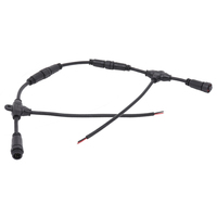 Aohua Custom Led Plant Grow Light Cable Loom Tee Shaped Splitter 3 ways for PVC- TP16 LED Light Strip Waterproof IP65 Connector