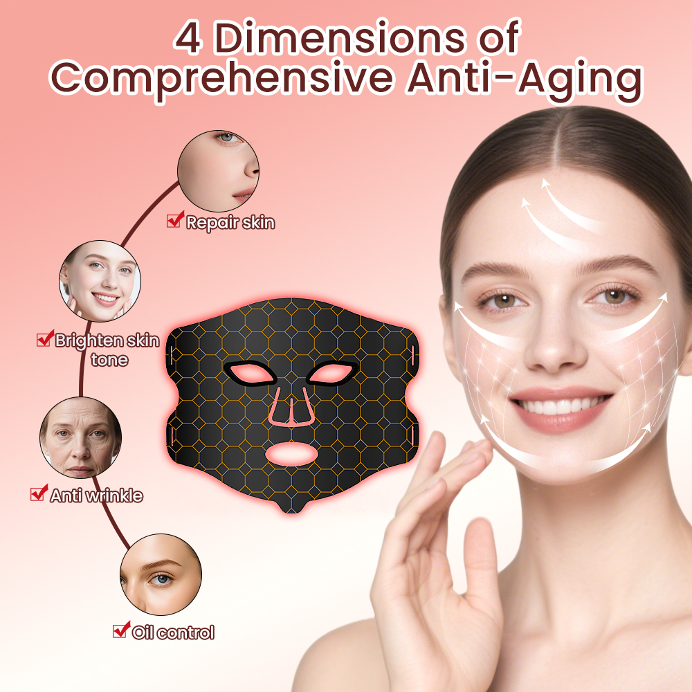 face mask 3 led lights top quality