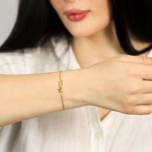 Bracelet vintage en acier inoxydable plaqué or 6 mm avec tournevis, motif cœur, pour femme, fabriqué en Chine - Product Image 6