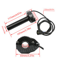 Acelerador Eléctrico Ligero YM117 con Patrón de Fibra de Carbono para Vehículos Todoterreno con Sensor de Efecto Hall