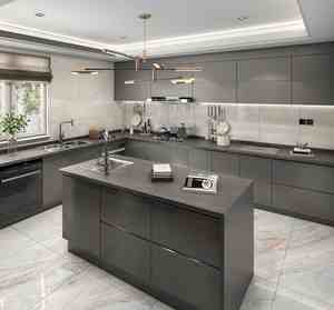 Gabinete de cocina completo de lujo estilo europeo gabinetes de cocina baratos pequeños - Product Image 6