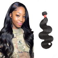 Натуральные бразильские волосы Human Wave Bundles Body Wave Remy Virgin, 100% необработанные, натуральный цвет, 8-34 дюйма, машинная двойная вязка, без примесей