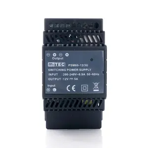MiTEC Alimentation à découpage OEM en gros de qualité supérieure 12V 24V 13.8V avec alimentations de boîtier en plastique sur rail din - Product Image 1