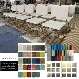 Modern Luxury Nordic White Teddy trapuntato imbottito da pranzo con gambe dorate Sherpa Boucle Cesca <span class=keywords><strong>Sedie</strong></span> da pranzo per <span class=keywords><strong>tavolo</strong></span> da pranzo - Product Image 2