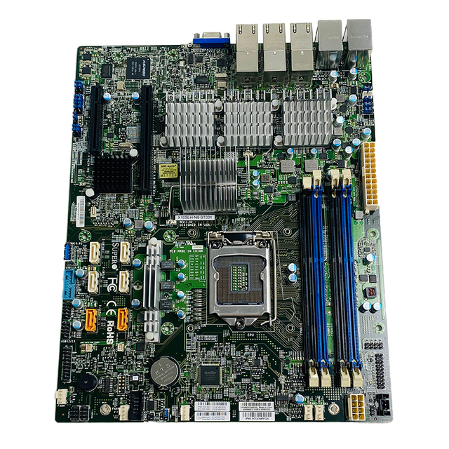 Super Micro the X10SLH-N6-ST031 Integrates the X540 Chip with Six Ports and Supports E3-V3 DDR3 Memory