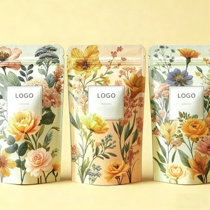 Bolsa Doypack con Cierre Ziplock y Logotipo Personalizado, Acabado Negro Mate, para Envasado de Té de Flores, Galletas, Nueces, Bocadillos y Alimentos - Product Image 3