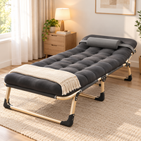 Ventes chaudes Lit simple multifonctionnel portable et pliable de grande taille, gain de place avec matelas souple pour adultes