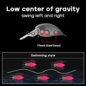 Leurre de <span class=keywords><strong>pêche</strong></span> artificiel coulant en ABS, 12 couleurs, 40 mm, 2,1 g, pour la <span class=keywords><strong>pêche</strong></span> <span class=keywords><strong>au</strong></span> poisson-chat en eau salée en rivière - Product Image 4