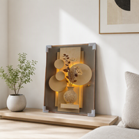 Vase à fleurs élégant en porcelaine avec impression 5D effet diamant brillant, grand art mural en forme de diamant