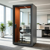 Cabine insonorisée professionnelle pour réunions, cabine téléphonique acoustique, cabine de confidentialité, cabine vocale insonorisée